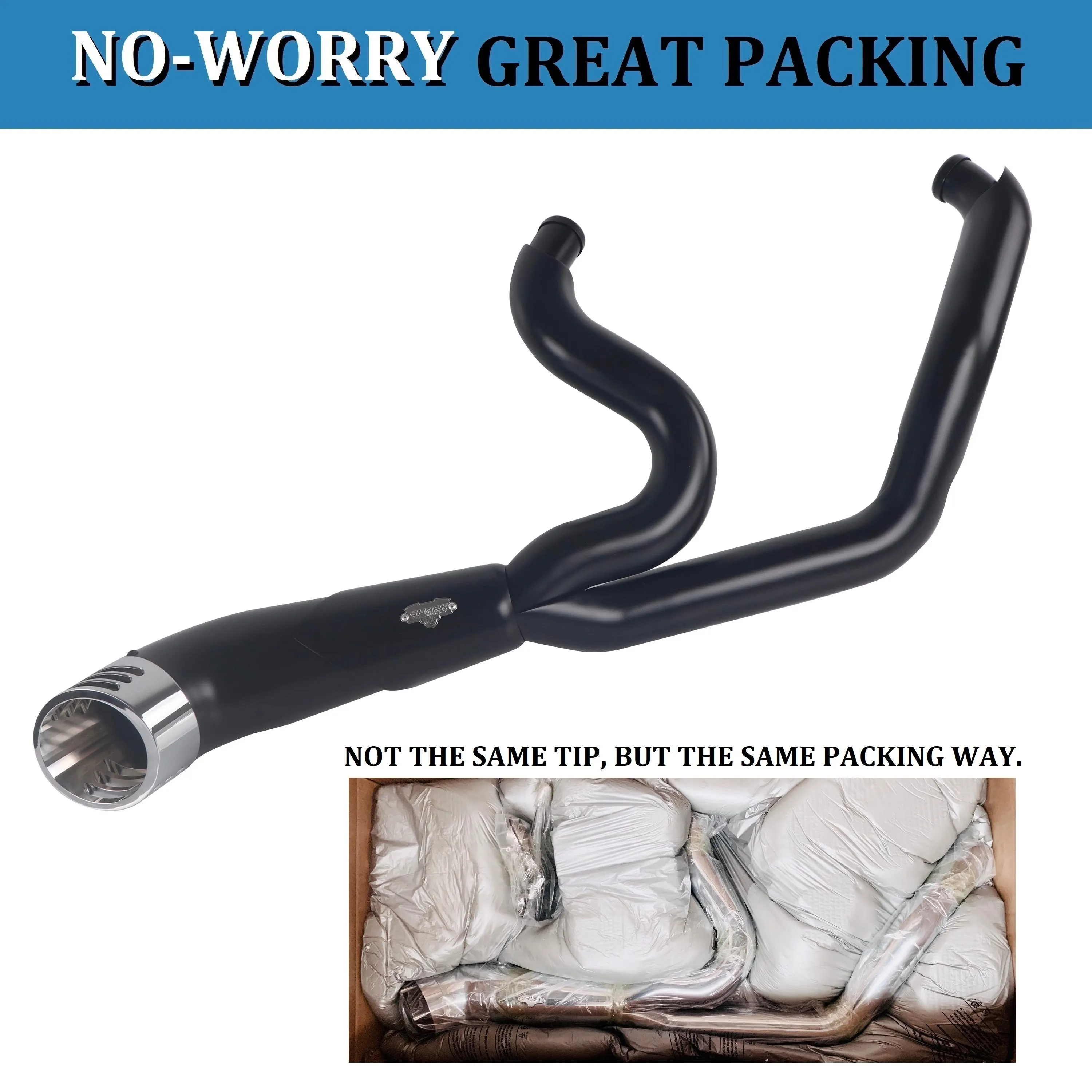 2 Into 1 Exhaust For Harley Touring 2017-up Models, Amazing Deep Rumble Sound