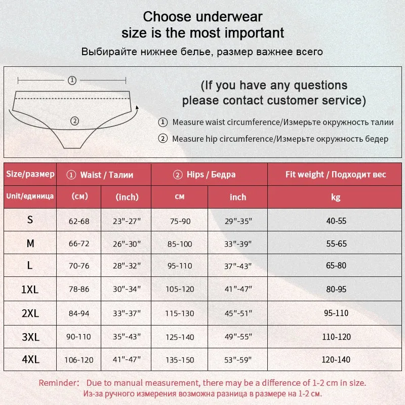 3/5Pcs Women Panties Plus Size Sexy Cotton Thong G-string Underwear Low-rise Female Briefs Ladies Underpants Solid Color Panties