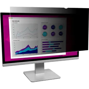 3M High Clarity Privacy Filter for 23in Monitor, 16:9, HC230W9B Black, Glossy