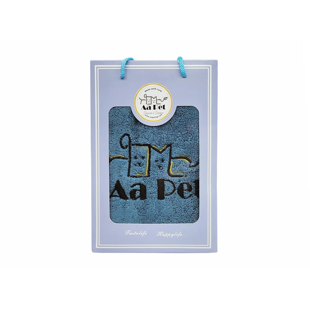 AaPet Hypoallergenic Bamboo Towel Blue