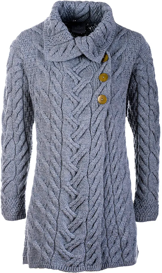 Aran Woollen Mills - B691 | lang wollen damesvest