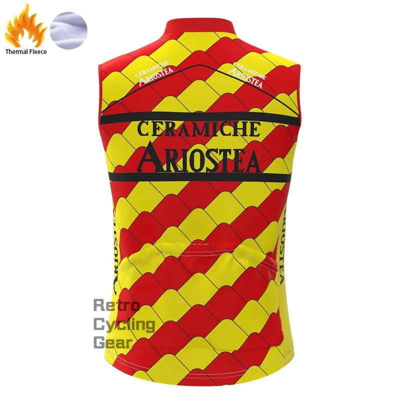 Ariostea Fleece Retro Cycling Vest