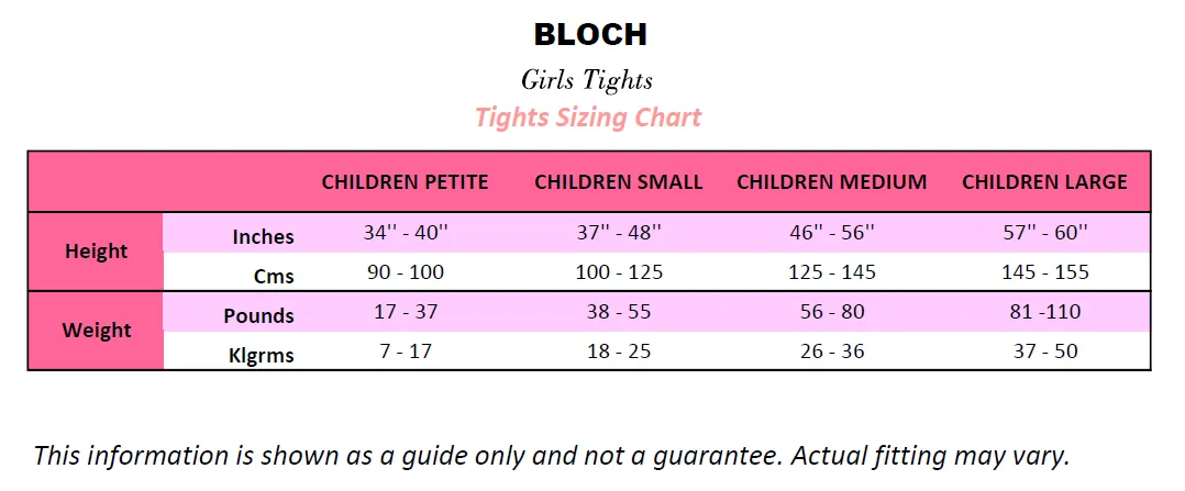 BLOCH T0935G GIRLS ENDURA ELITE ADAPTATOE TIGHT