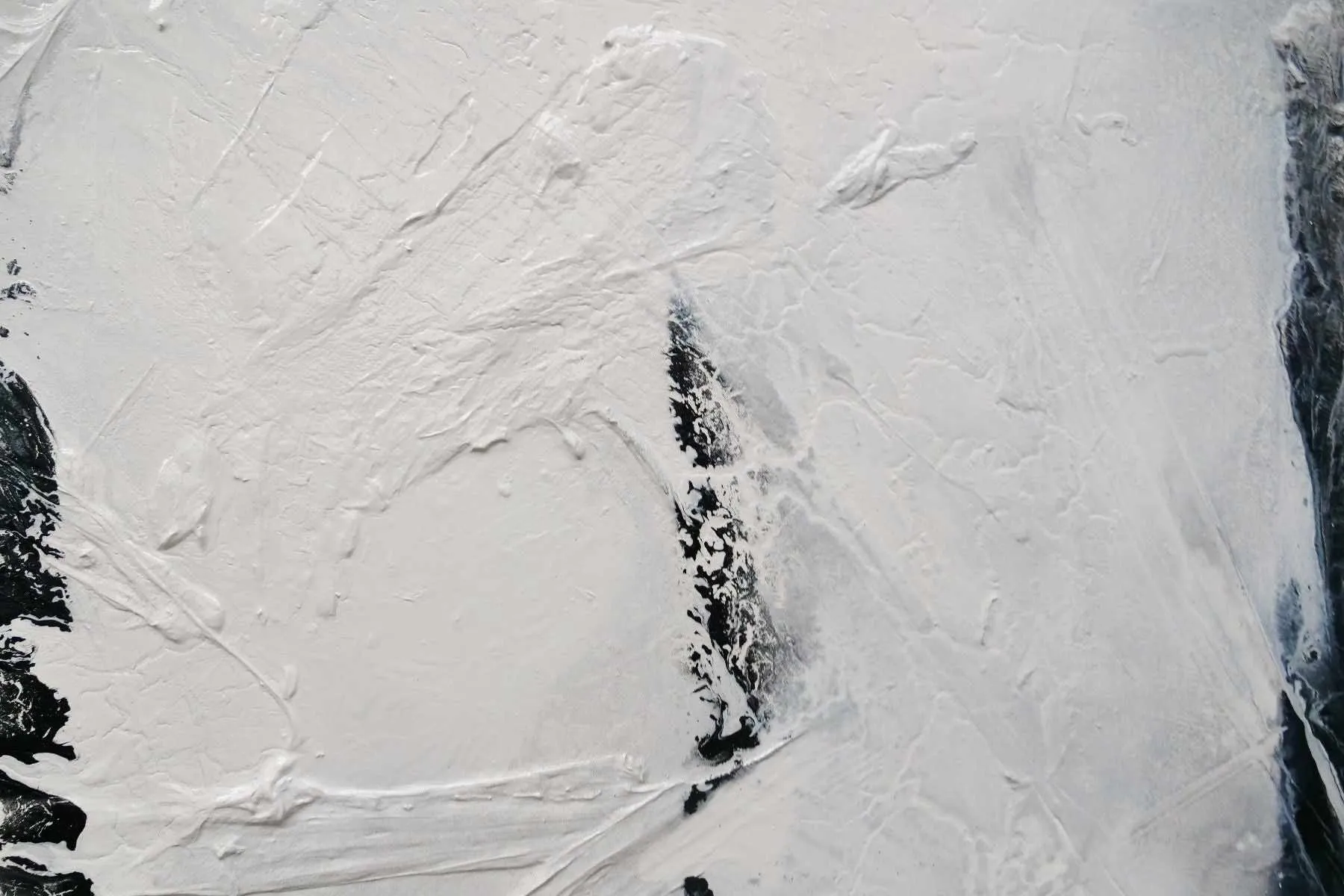 Carbon Fibre 140cm x 100cm Black White Textured Abstract Painting (SOLD)