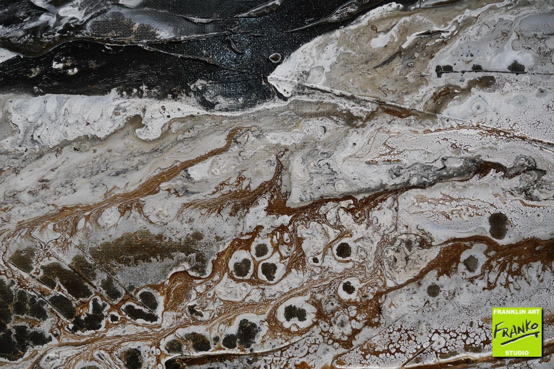 Changed 160cm x 60cm Grey Black Textured Abstract Painting (SOLD)