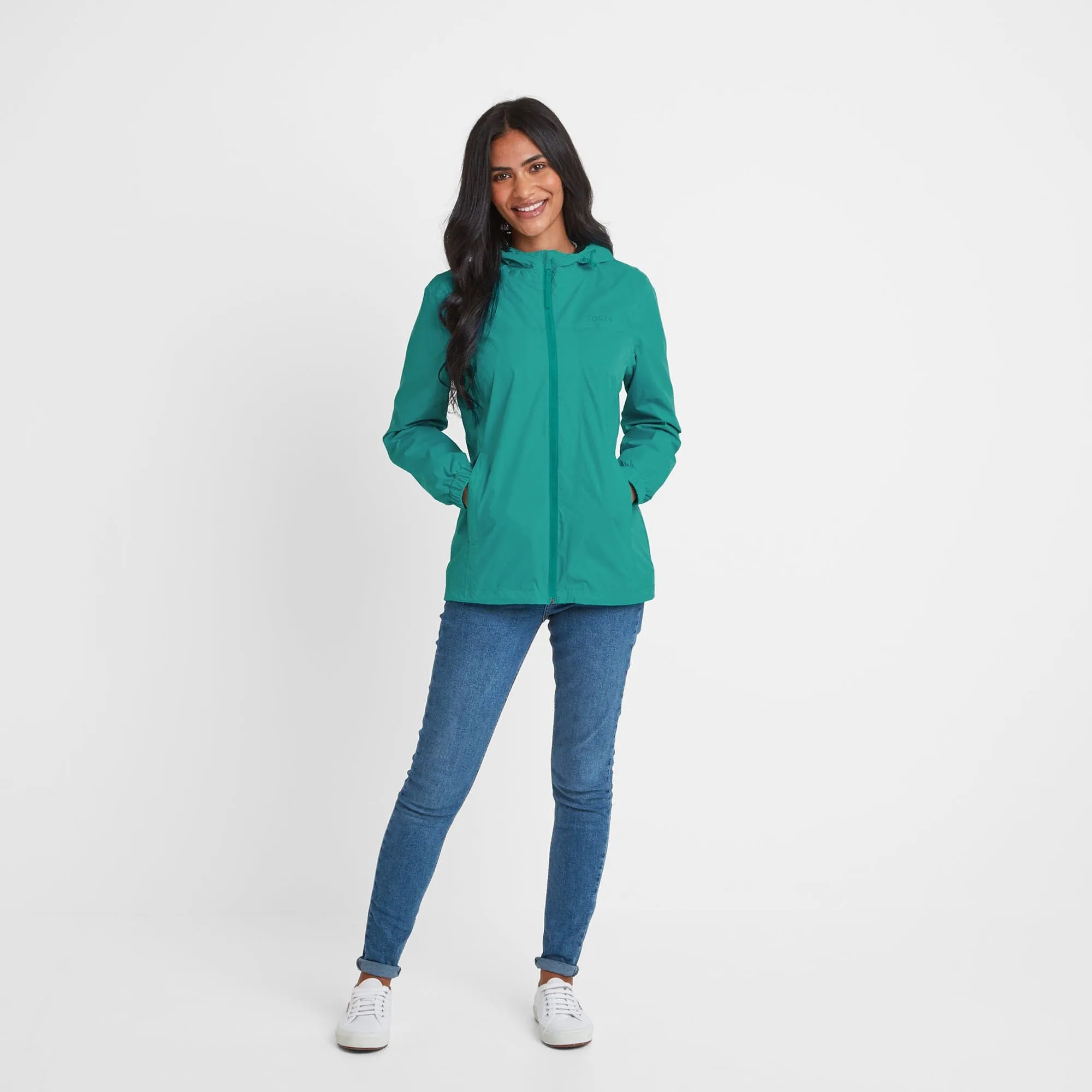 Craven Womens Waterproof Packaway Jacket - Ceramic Blue