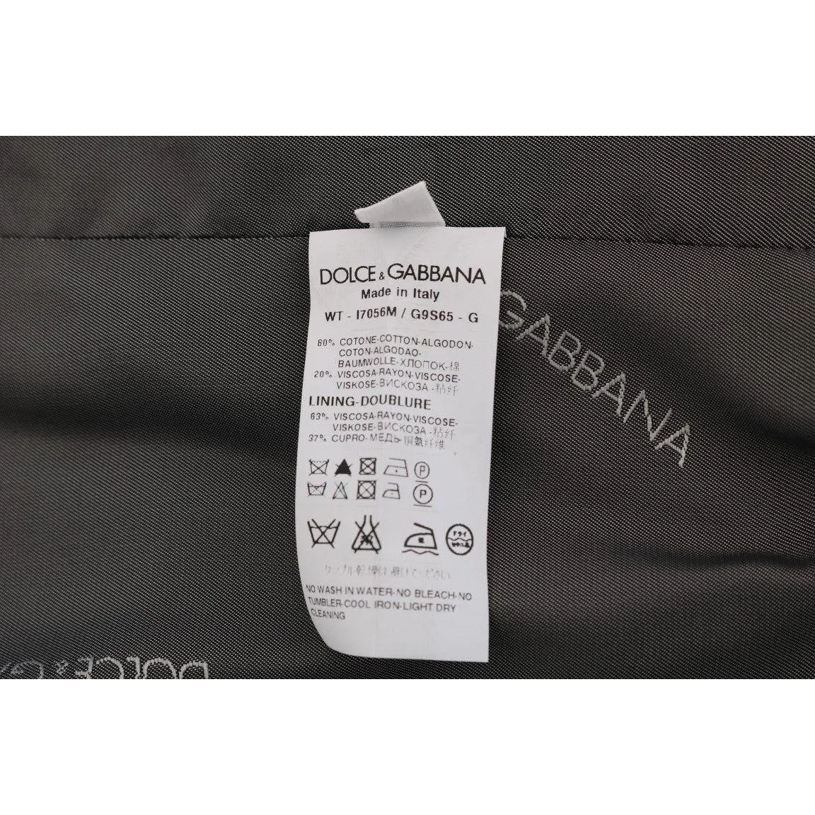 Dolce & Gabbana Elegant Gray Striped Waistcoat Vest