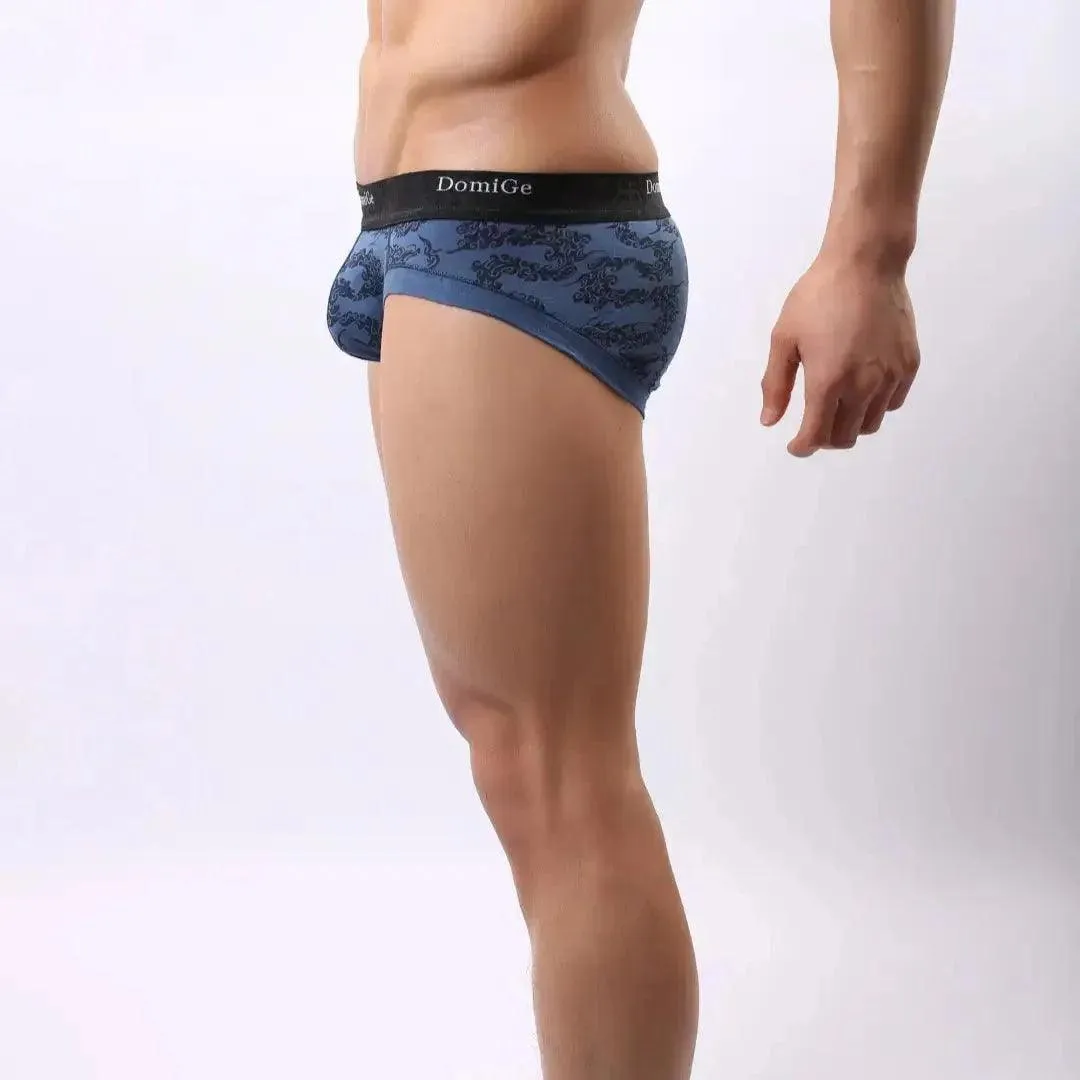 DomiGe Bamboo Men's Mid-Waist Briefs Undies for Men