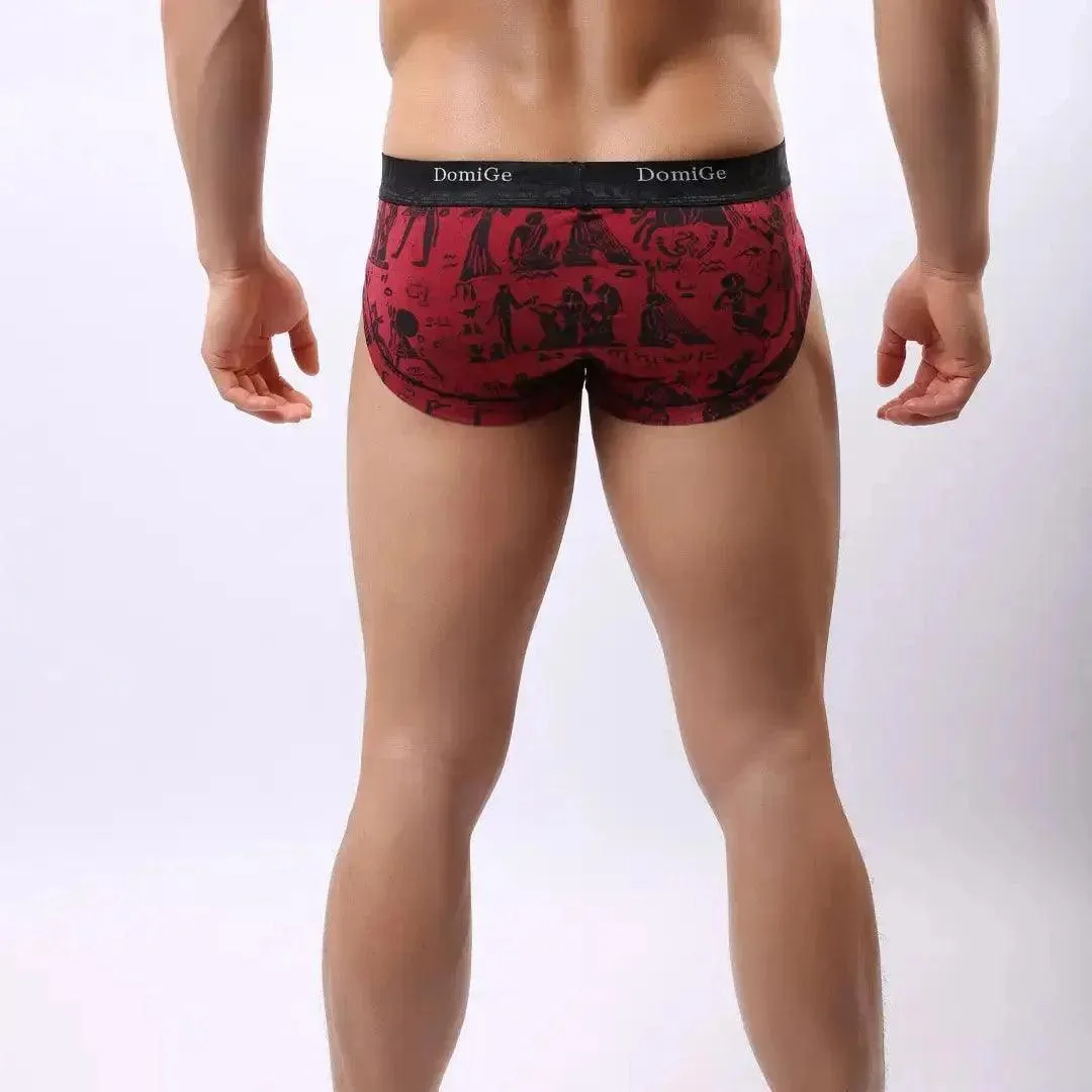 DomiGe Bamboo Men's Mid-Waist Briefs Undies for Men