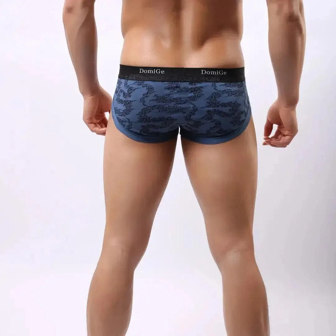 DomiGe Bamboo Men's Mid-Waist Briefs Undies for Men