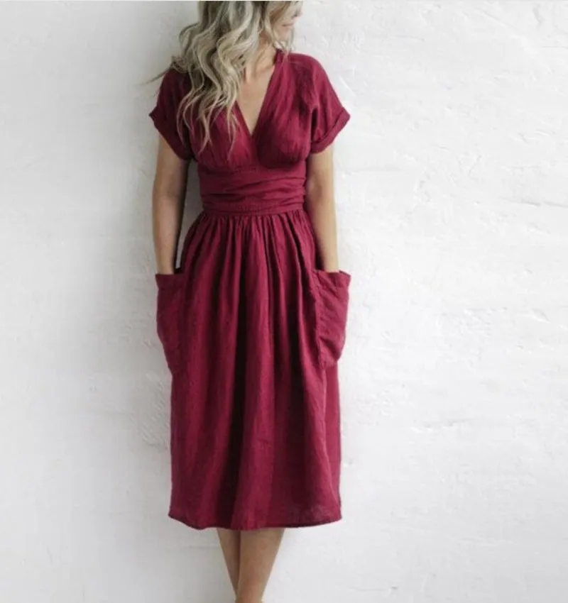Dunnmall Moment of Yourself Wrap Midi Dress