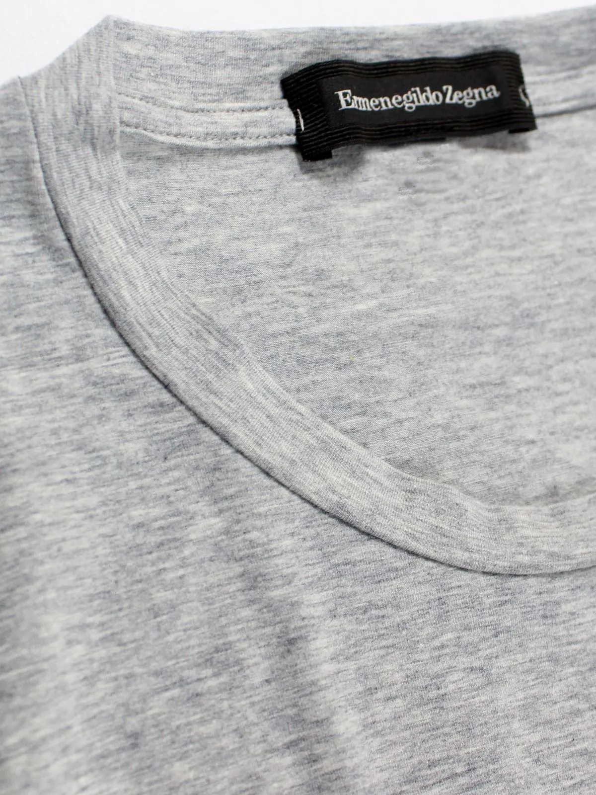 Ermenegildo Zegna Long Sleeve Stretch T-Shirt Gray Undershirt L FINAL SALE