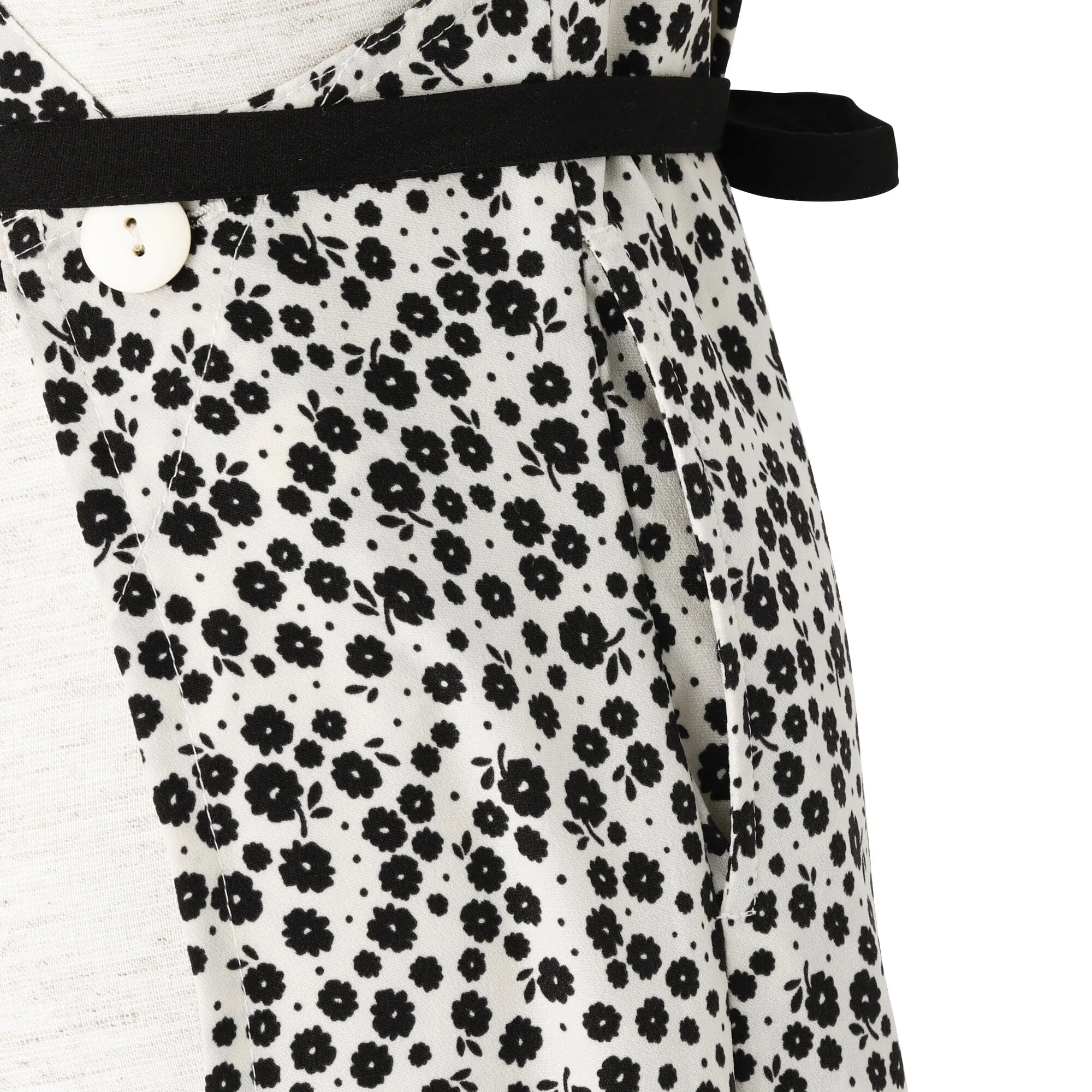 Fleuri Full Apron  Ivory