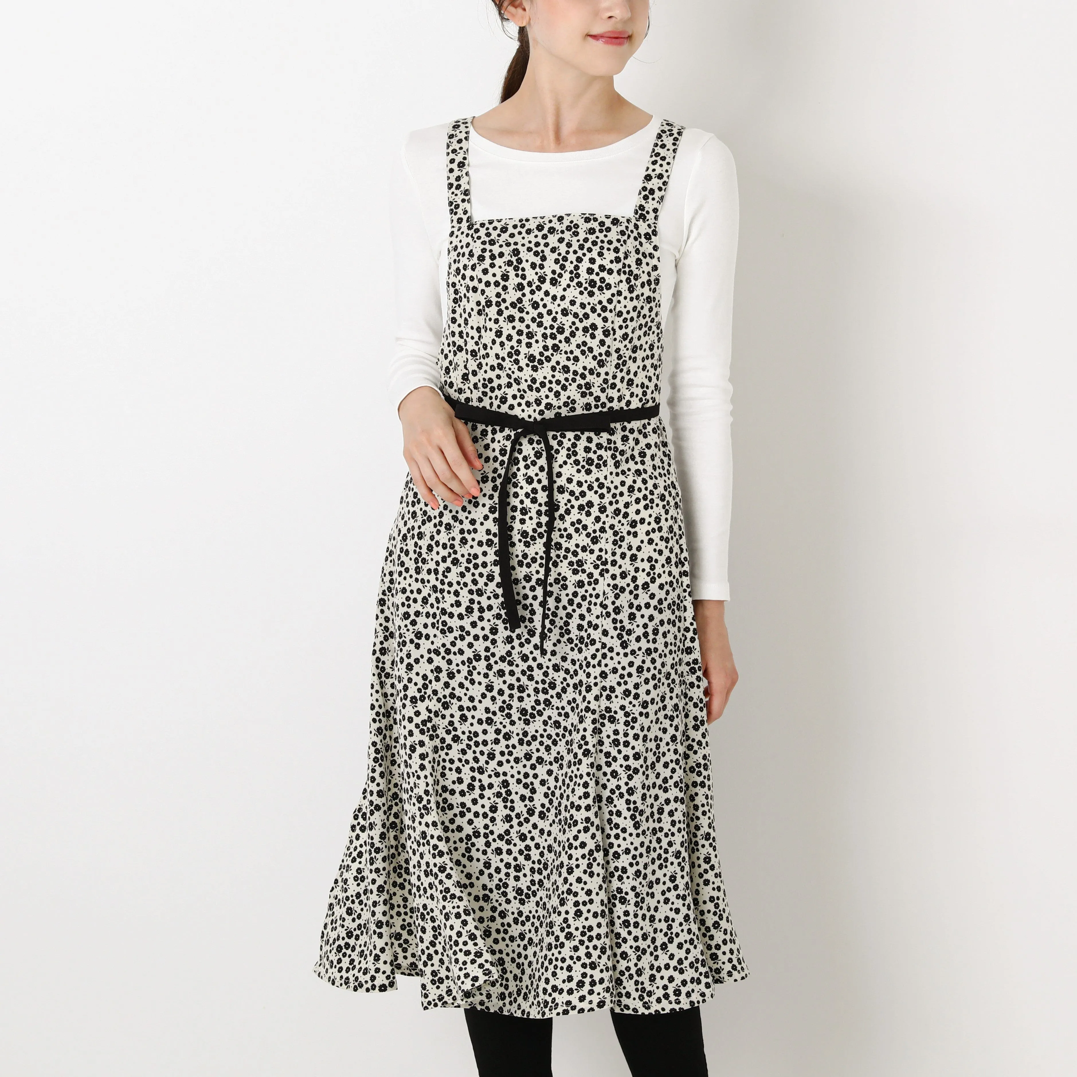 Fleuri Full Apron  Ivory