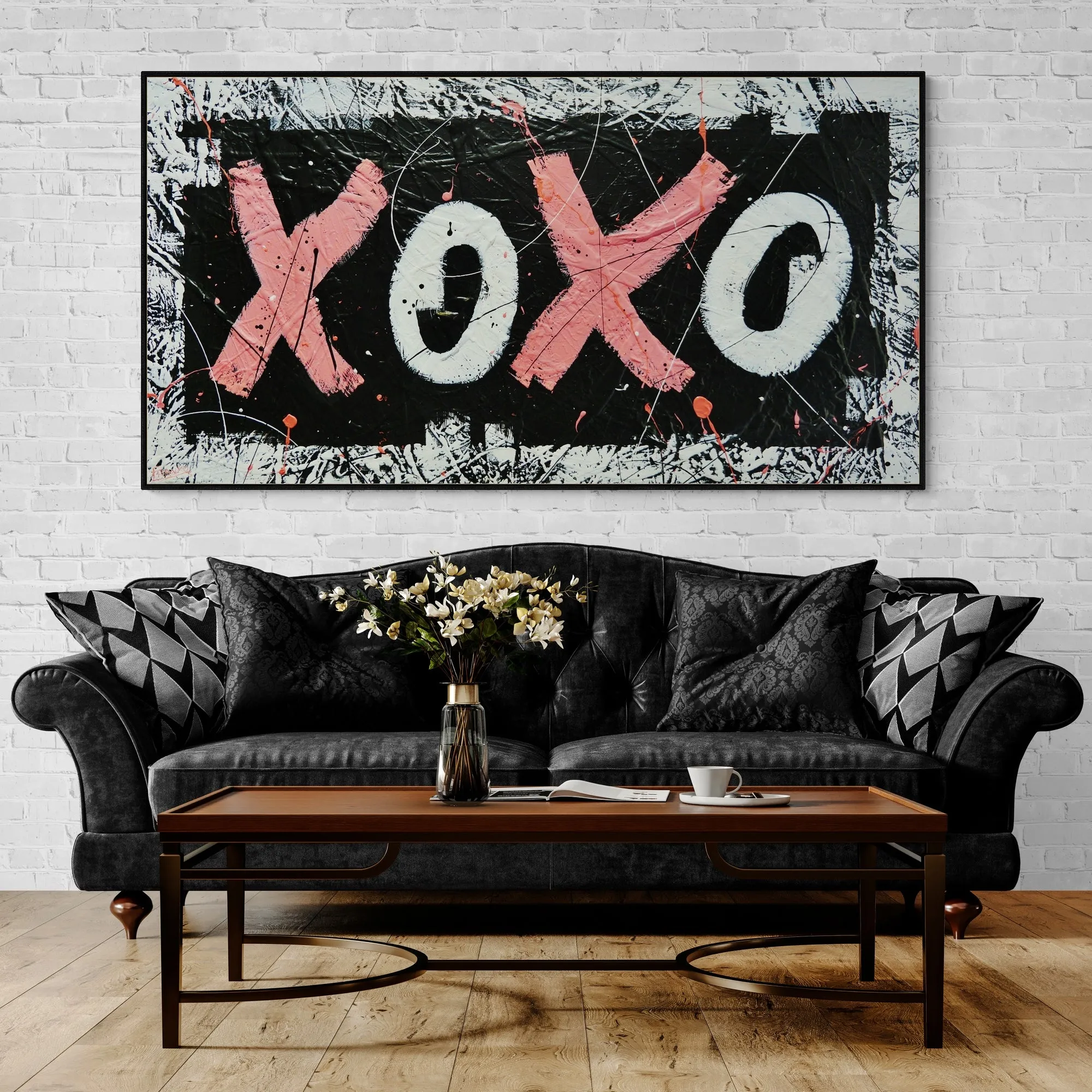 Free Lovin 190cm x 100cm Textured Urban Pop Art Painting (SOLD)