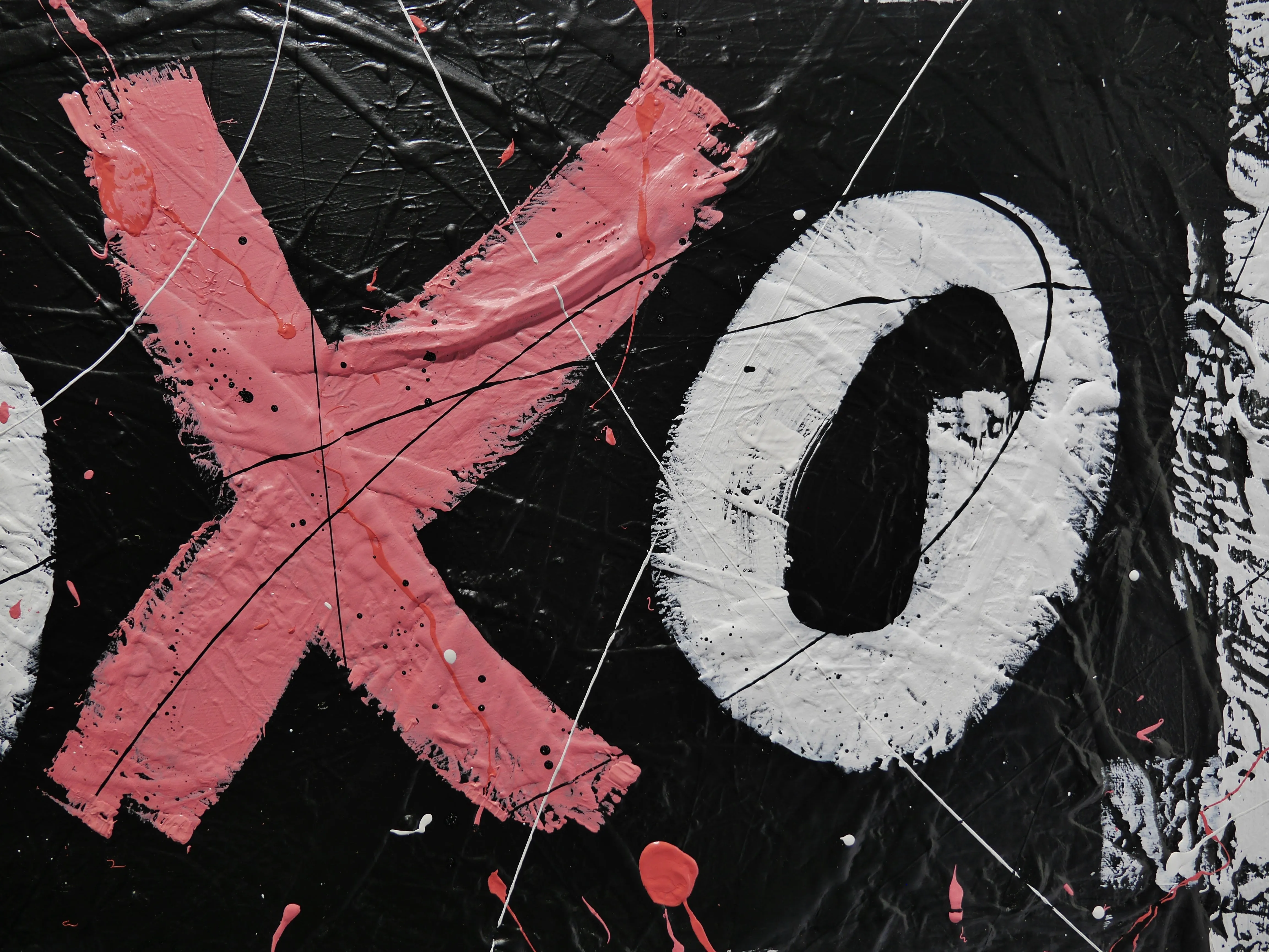 Free Lovin 190cm x 100cm Textured Urban Pop Art Painting (SOLD)