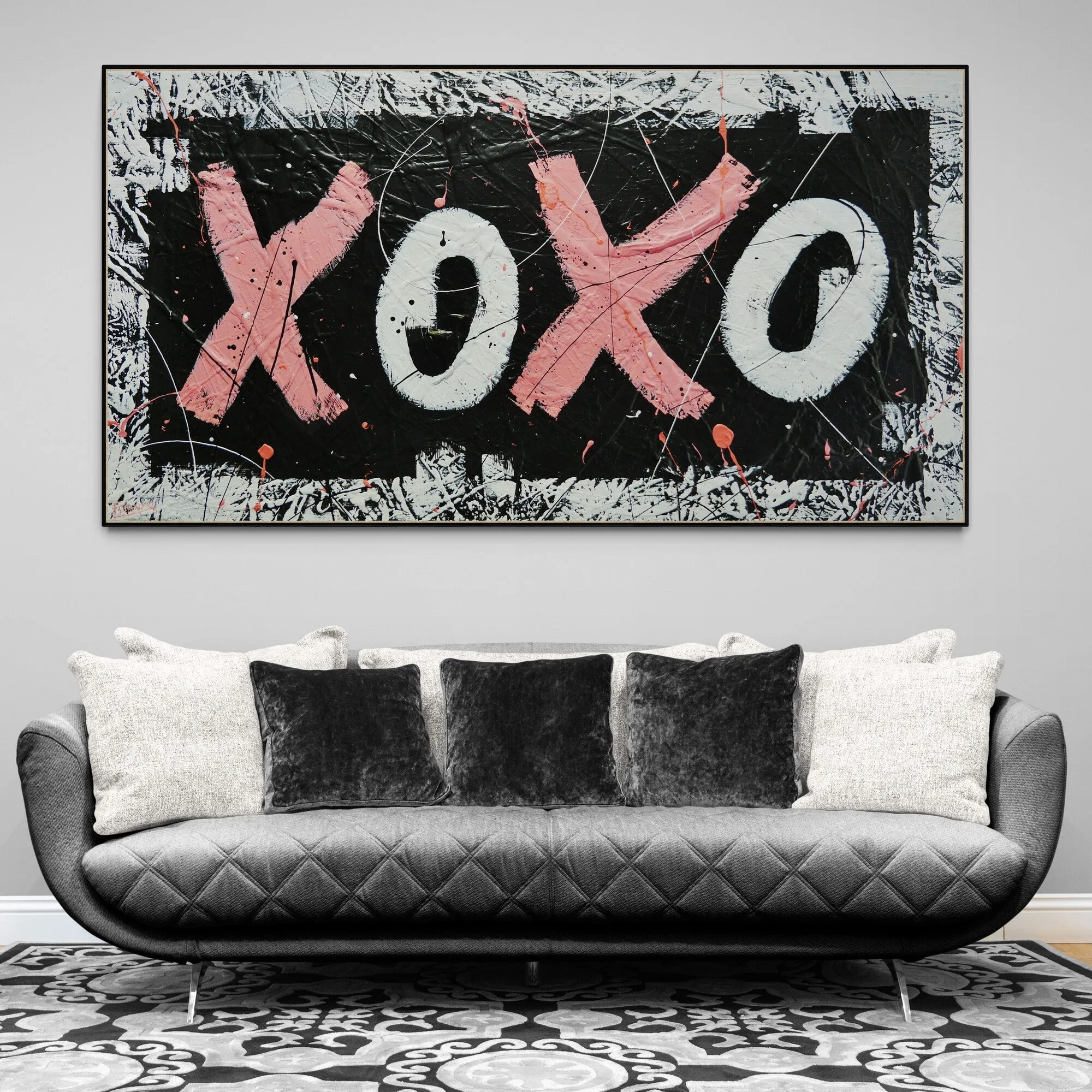 Free Lovin 190cm x 100cm Textured Urban Pop Art Painting (SOLD)