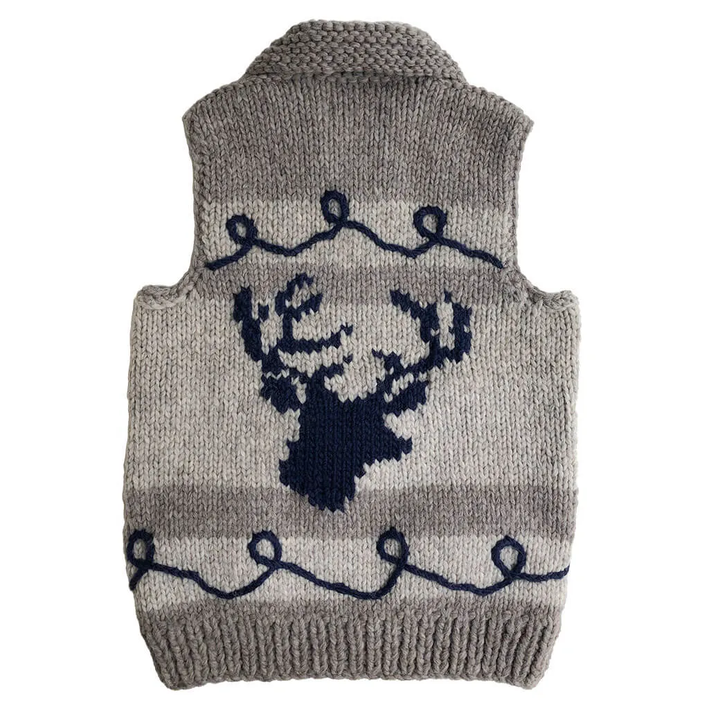 Graphic Deer Head vest-XS,S