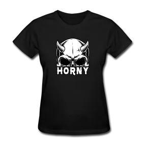 Horny Women's Funny Halloween T-Shirt