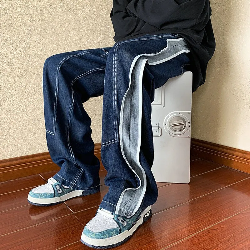 Jeans Men Pants Loose Baggy Jeans Casual Denim Pants Streetwear Straight Fashion Trousers Women Clothing