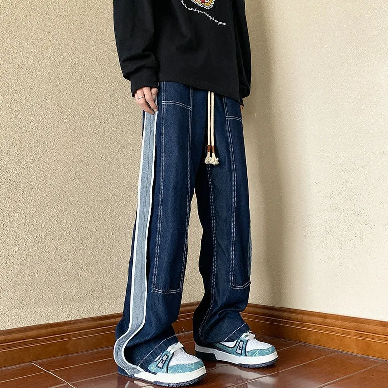 Jeans Men Pants Loose Baggy Jeans Casual Denim Pants Streetwear Straight Fashion Trousers Women Clothing