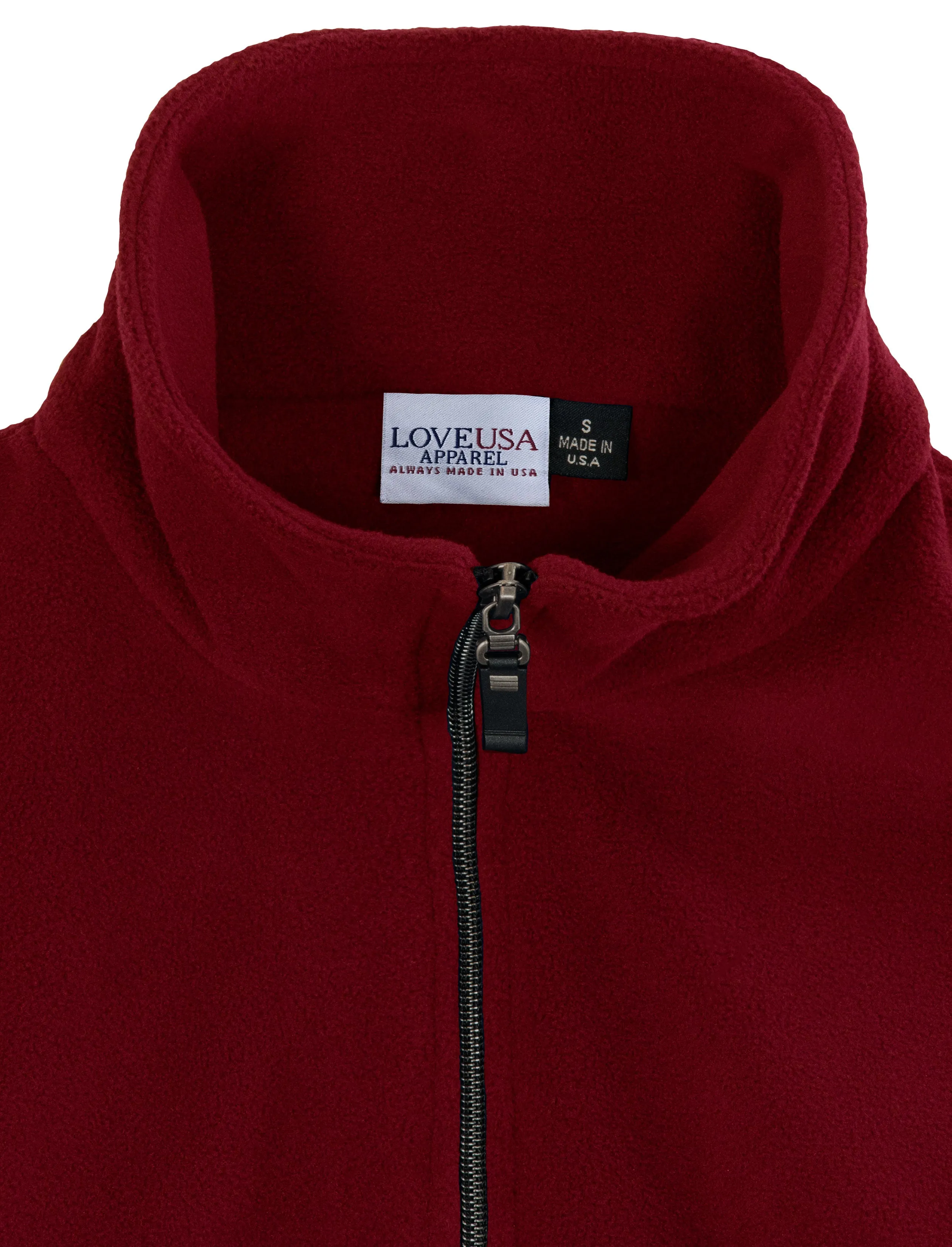 LOVE USA APPAREL Men's 100% Polyester Anti-Pilling Micro Fleece Full Zip Jacket 903-MFL