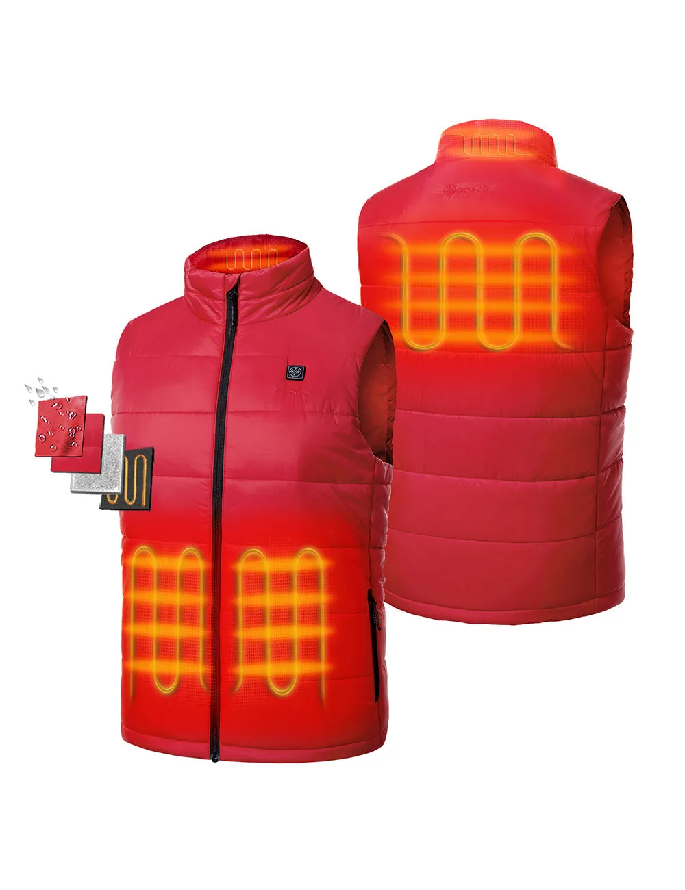 Men's Classic Heated Vest - Grey/Blue/Green/Red