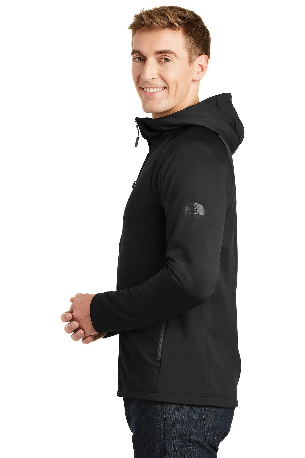 North Face Canyon Flats Fleece Hooded Jacket TNF Black