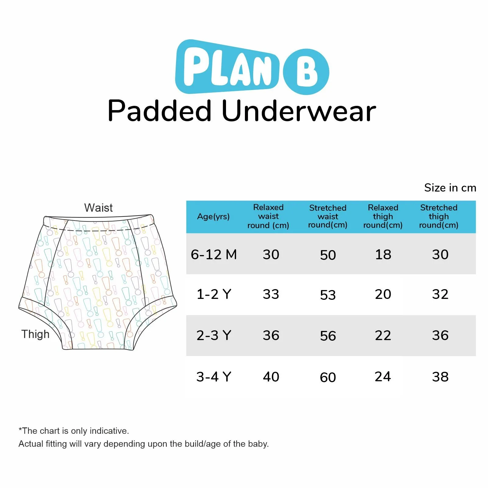 Padded Underwear for Potty Training - 2pack - Birds