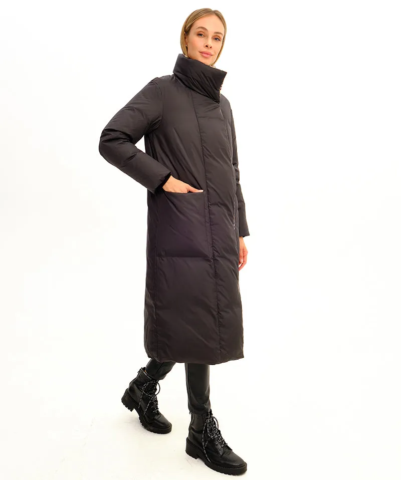 Pandora Premium Plaid Accent Belted Coat