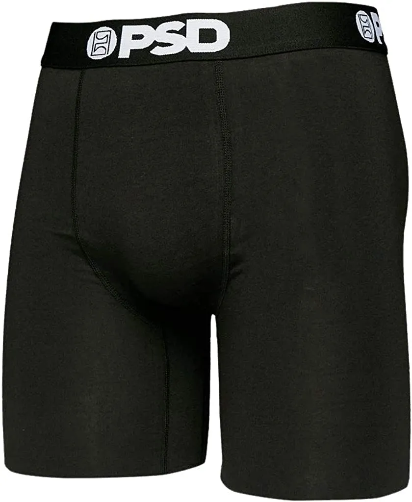 PSD Men's 3-Pack  7" Cotton Boxer Briefs - Red/Grey/Black