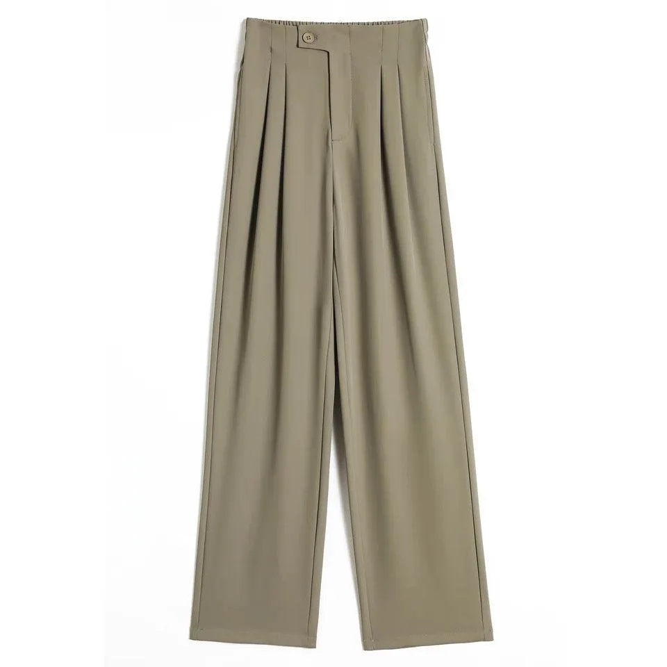Redra Buttoned High Waist Pants