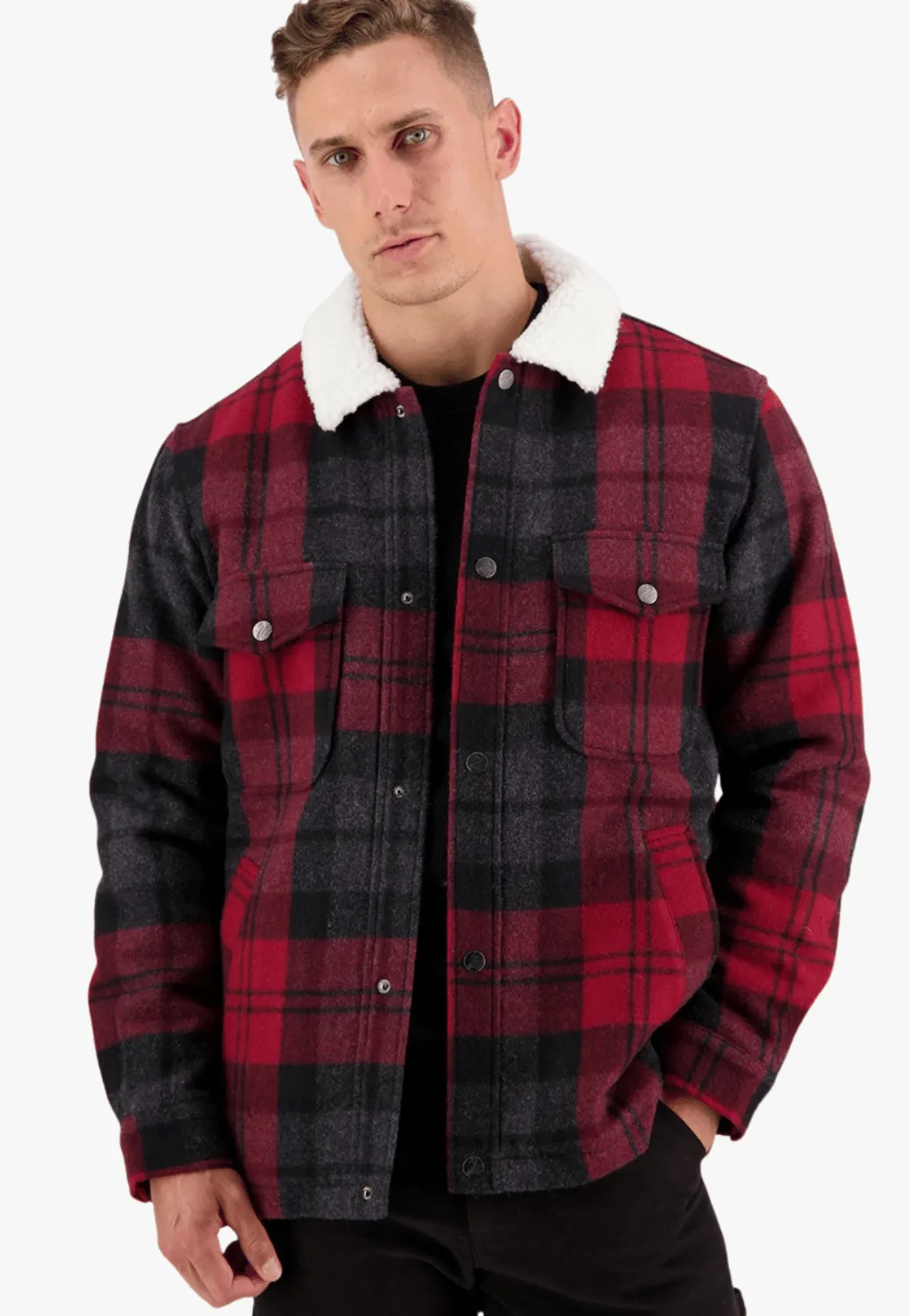 Swanndri Mens Kaituna Sherpa Lined Jacket