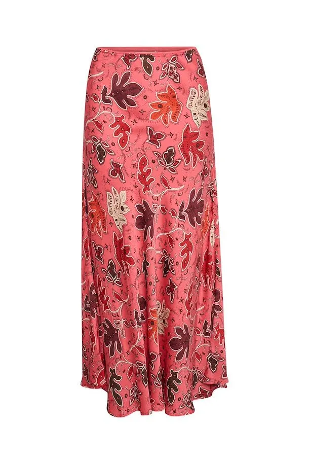The Rin Skirt by Part Two - Calypso Coral - PLUS