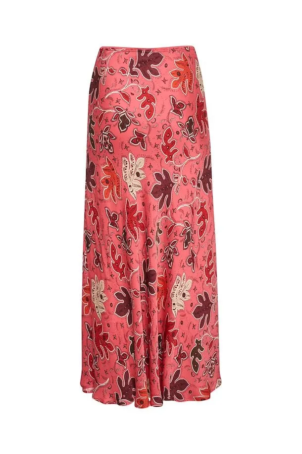 The Rin Skirt by Part Two - Calypso Coral - PLUS
