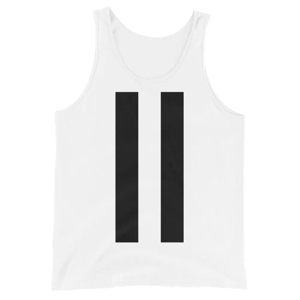 Unisex Tank Twin Strips Top