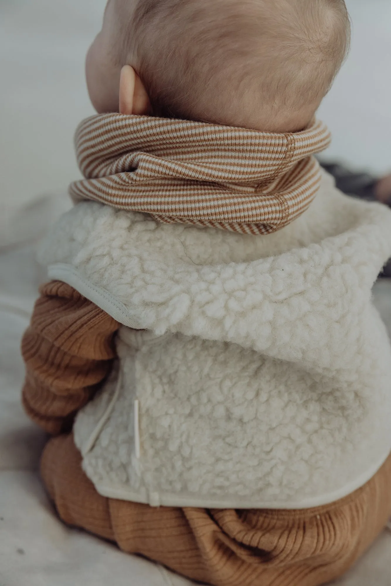 Wool Sherpa Vest - Milk